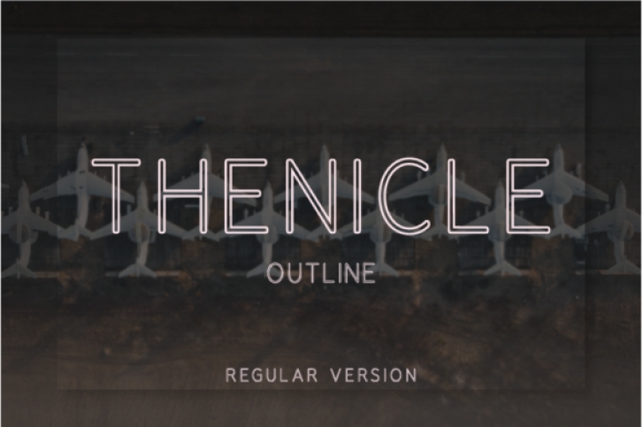 Thenicle Outline Regular Font Download