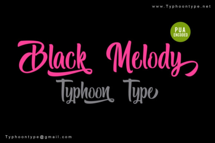 Black Melody Font Download