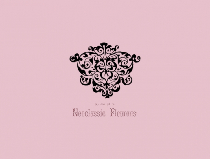 Neoclassic Fleurons Font Download