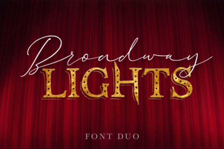 Broadway Lights Duo Font Download