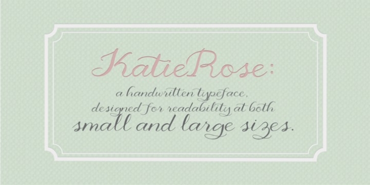 KatieRose Font Download