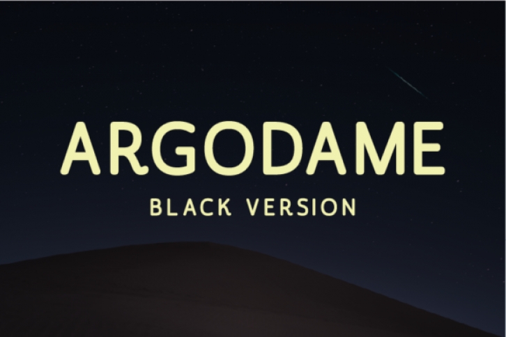 Argodame Black Font Download
