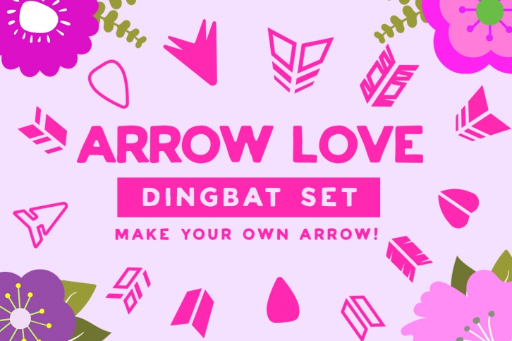 Arrow Love Dingbat Font Download
