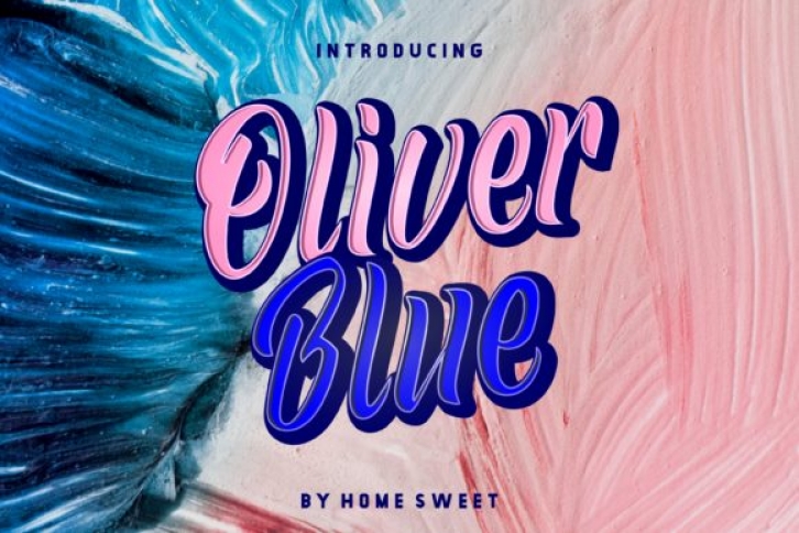 Oliver Blue Font Download