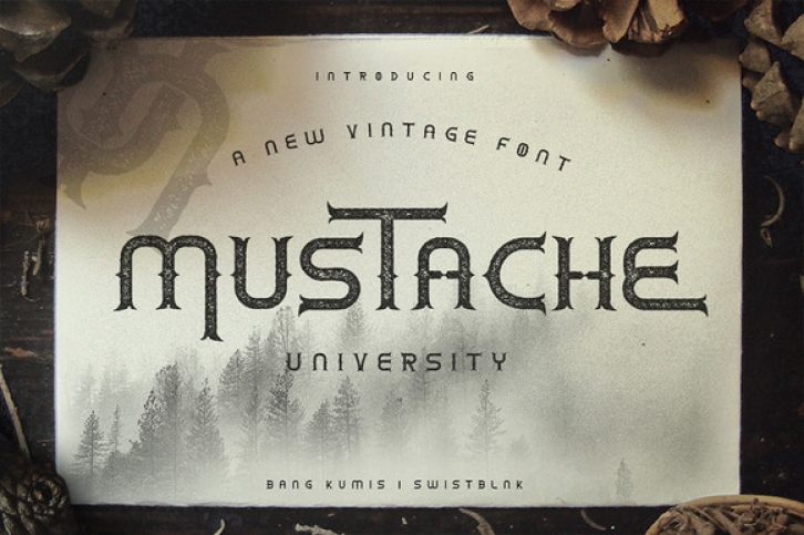 Mustache University Font Download