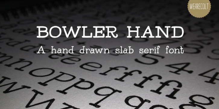 Bowler Hand Font Download