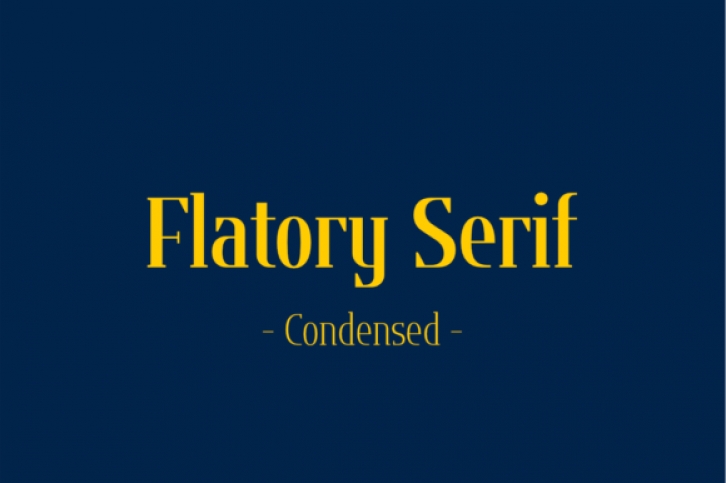 Flatory Serif Condensed Font Download