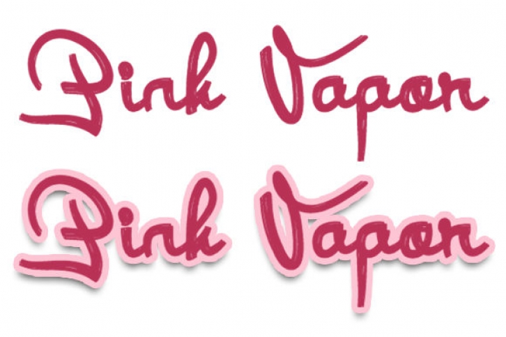 Pink Vapor Font Download