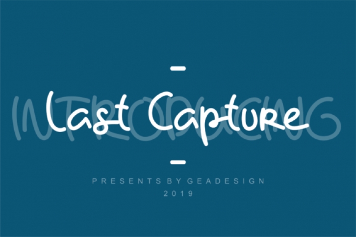 Last Capture Font Download