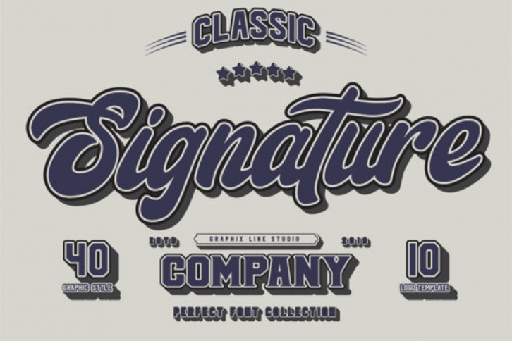 Signature Trio Font Download