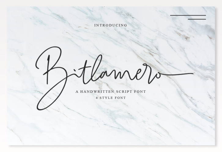 Bitlamero Script Font Download