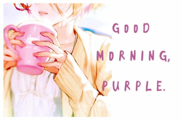 Good Morning Purple Font Download