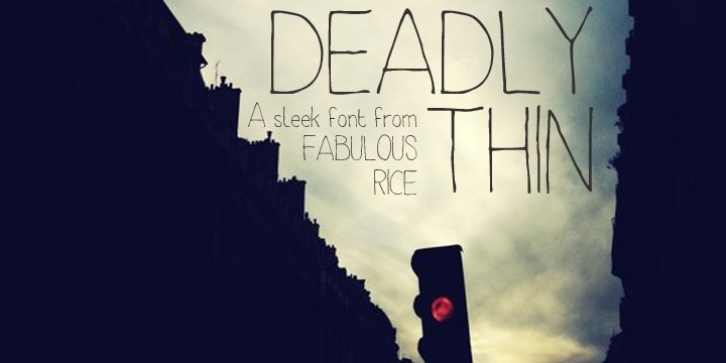 Deadly Thin Font Download