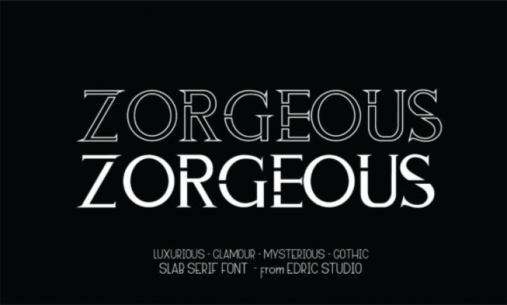 Zorgeous Font Download