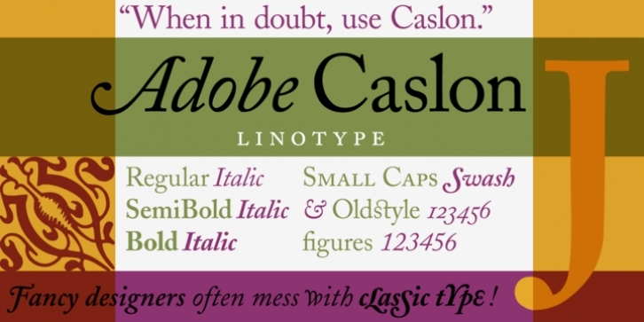 Adobe Caslon Font Download