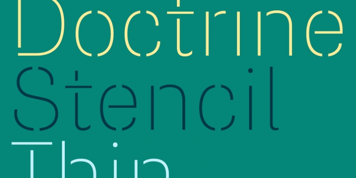 Doctrine Stencil Font Download