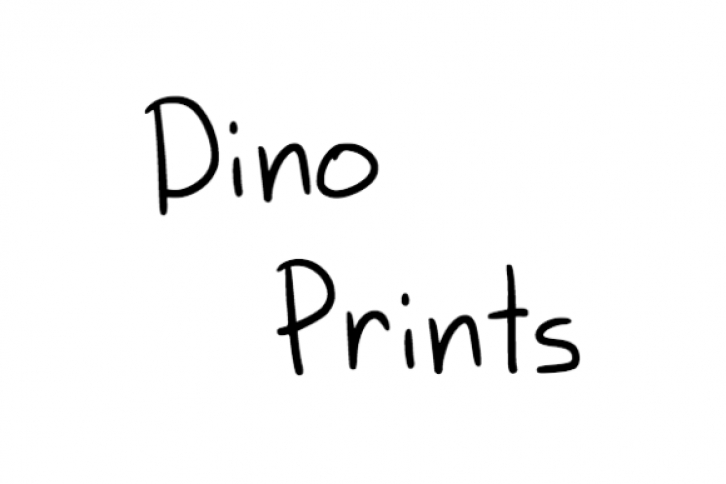 Dino Prints Font Download