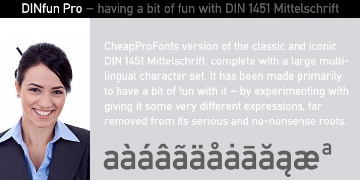 DINfun Pro Plain Font Download