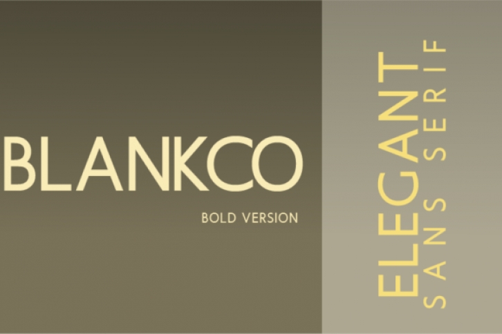 Blankco Bold Font Download