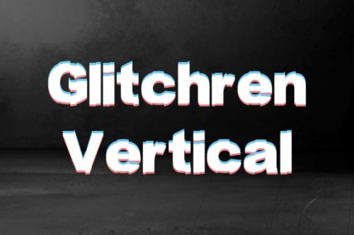 Glitchren Vertical Font Download