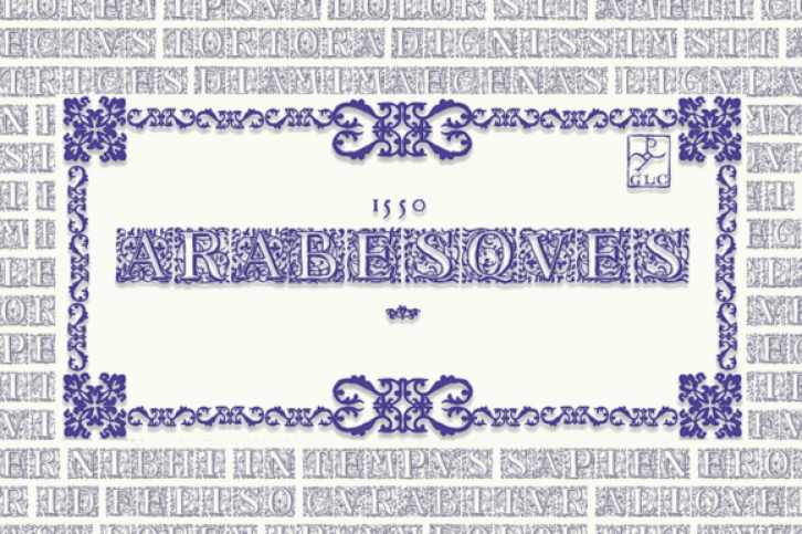 1550 Arabesques Font Download