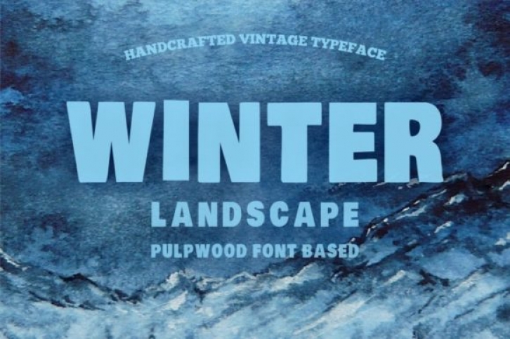 Winter Landscape Font Download