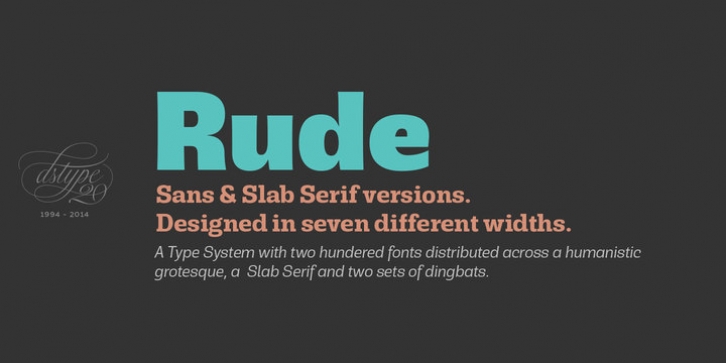 Rude Slab Wide Font Download