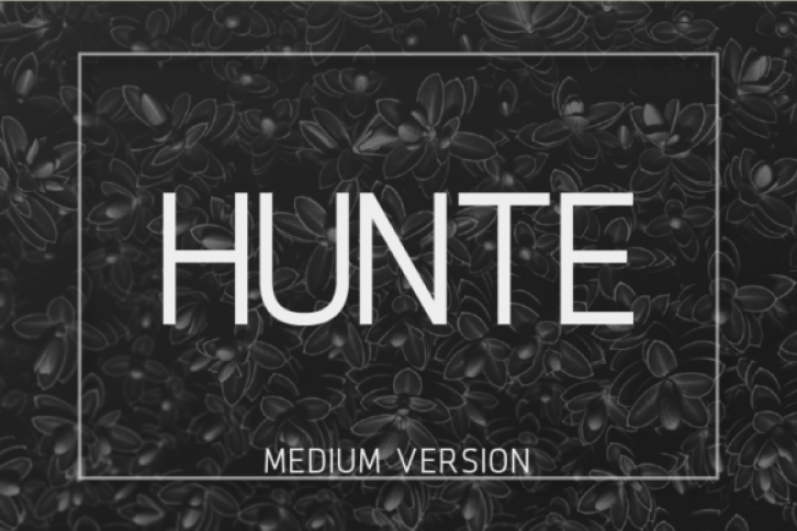 Hunte Medium Font Download