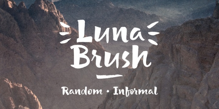 Luna Brush Font Download