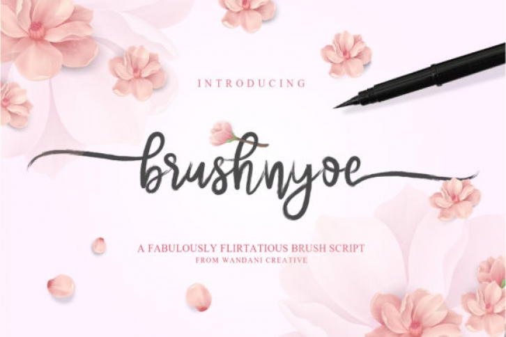 Brushnyoe Font Download