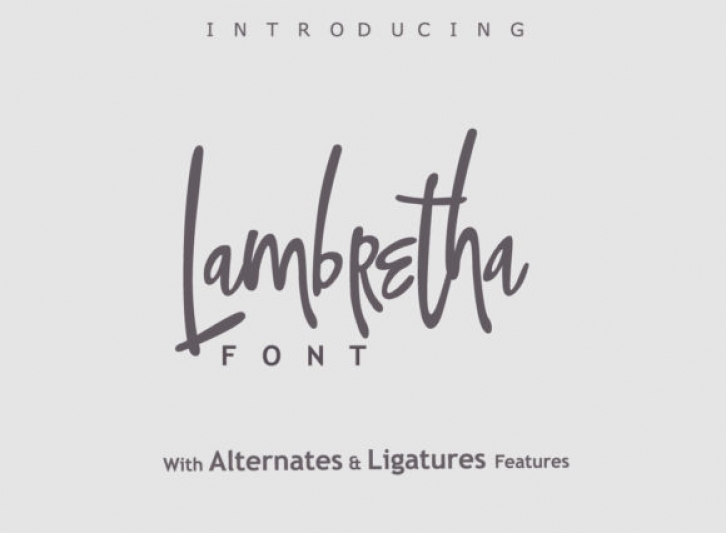 Lambretha Font Download