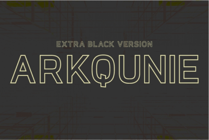 Arkqunie Outline Extra Black Font Download