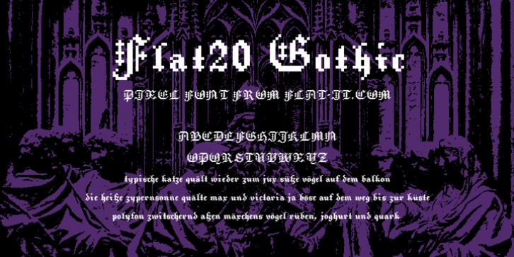 Flat20 Gothic Font Download