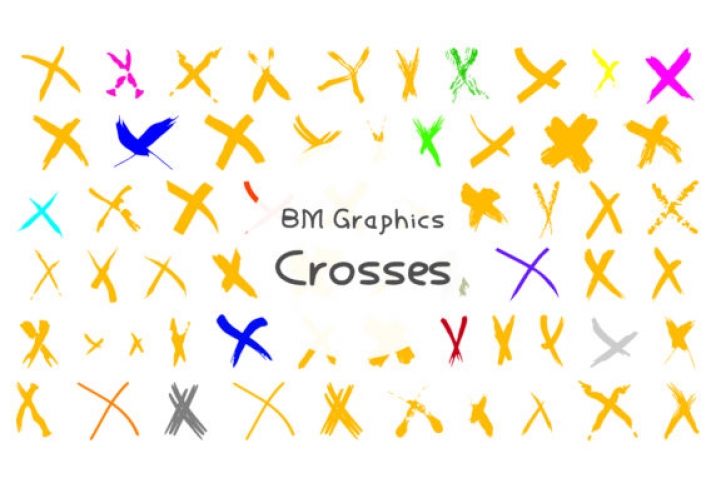 BM Graphics - Crosses Font Download