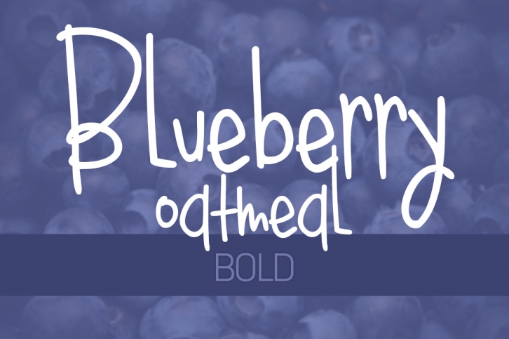Bluebery Oatmeal Bold Font Download