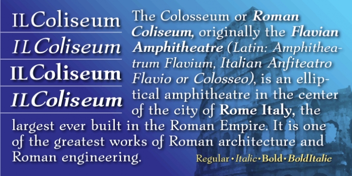Il Coliseum Font Download