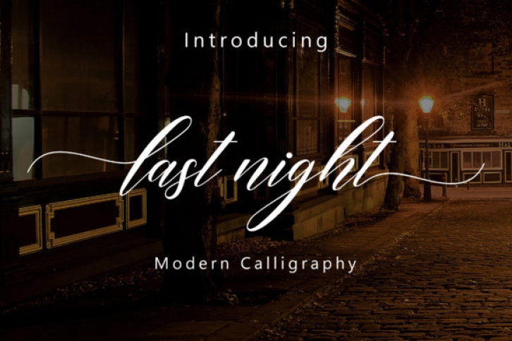 Last Night Script Font Download