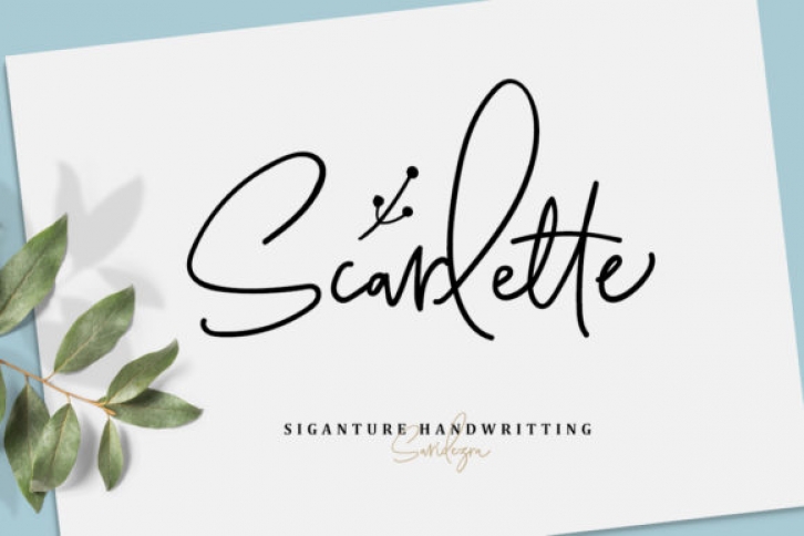 Scarlette Script Font Download