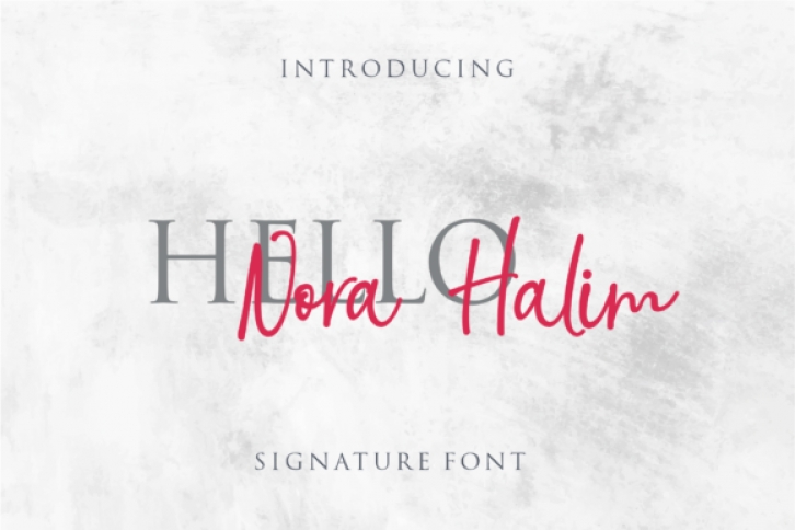 Nora Halim Font Download