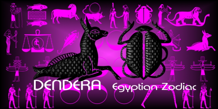 Egyptian Hieroglyphics – Dendera Font Download