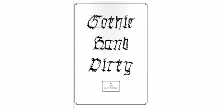 Gothic Hand Dirty Font Download