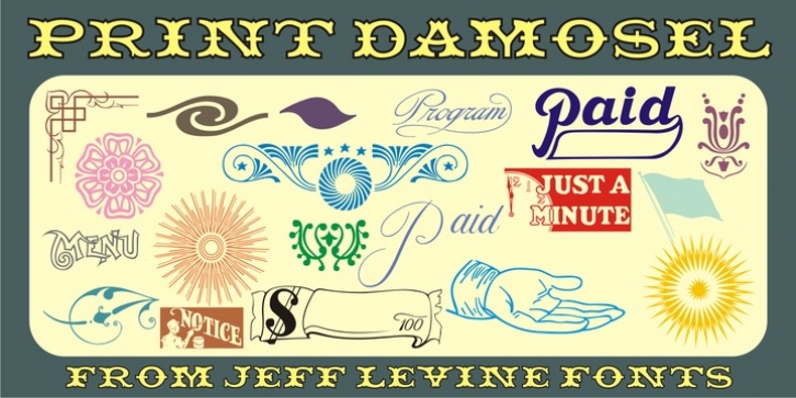 Print Damosel JNL Font Download