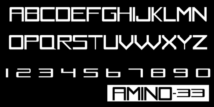 Amino-33 Font Download