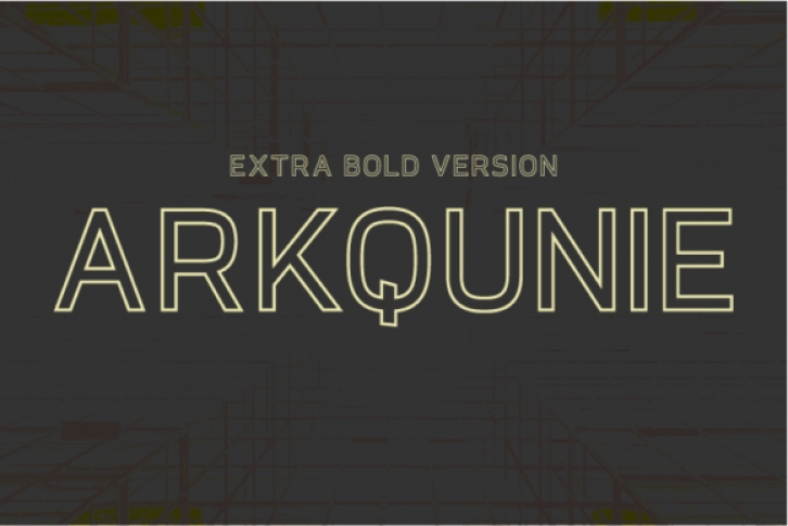 Arkqunie Outline Extra Bold Font Download