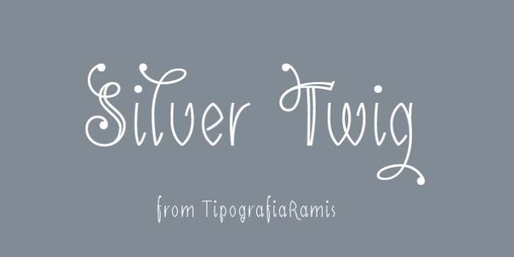 Silver Twig Font Download