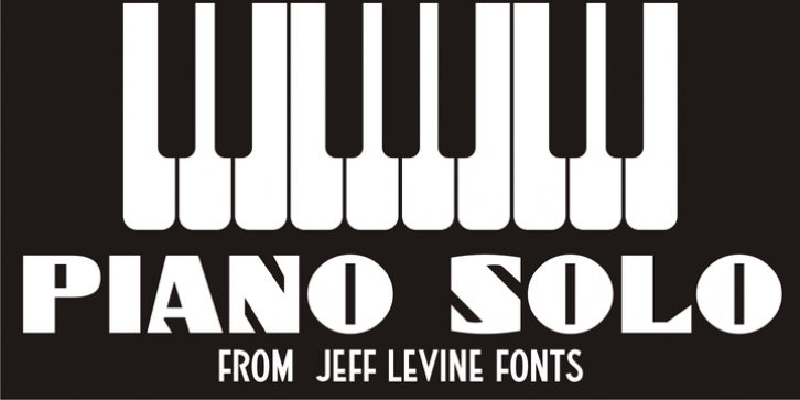 Piano Solo JNL Font Download