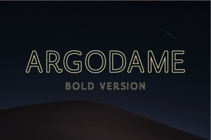 Argodame Outline Bold Font Download