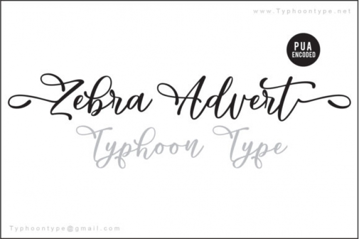 Zebra Advert Font Download