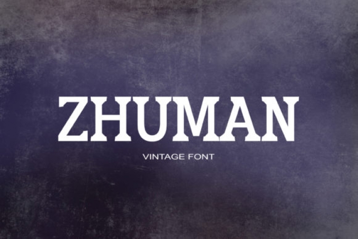 Zhuman Font Download