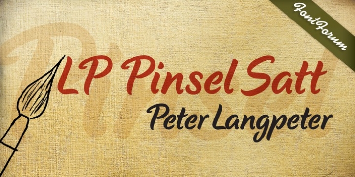 LP Pinsel Satt Font Download